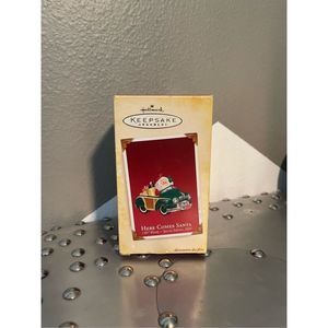2005 hallmark here comes santa - custom woody special edition ornament